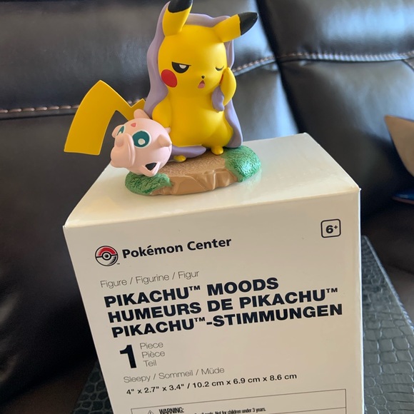 Sleepy pikachu moods 1st / 8 RARE pokemon RARE - Picture 2 of 2